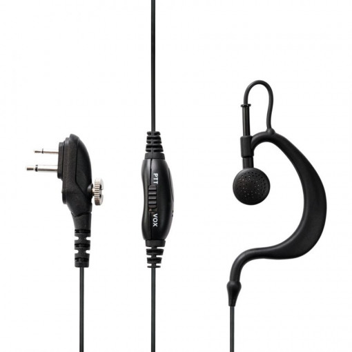 Cască și microfon Midland MA27-M, 2 pini, compatibilă cu G15 / G18