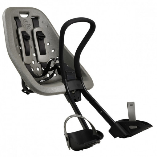 Scaun pentru copii - Thule Yepp Mini Silver, cu montare pe bicicleta in fata