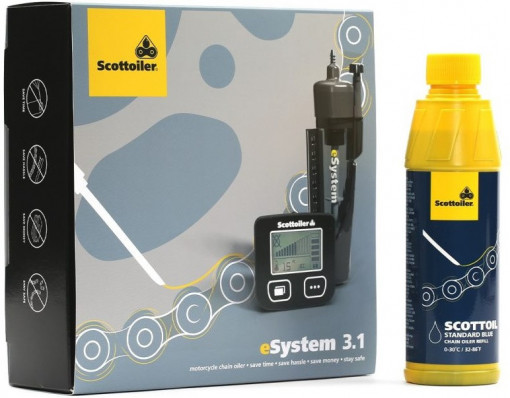Sistem electronic ungere lant motocicleta Scottoiler eSystem V3.1