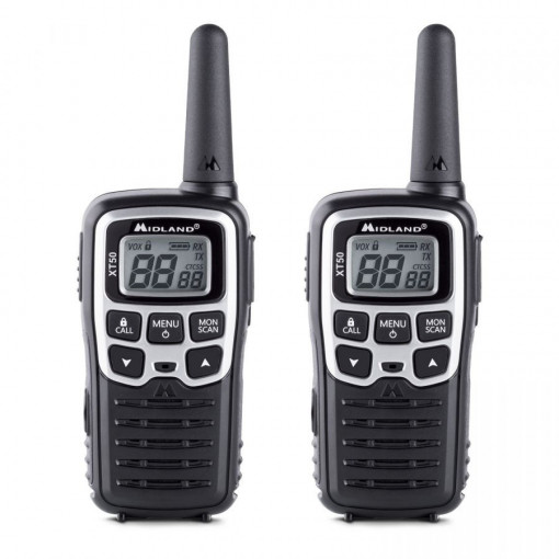 Stație radio PMR portabilă Midland XT 50 set 2 bucăti