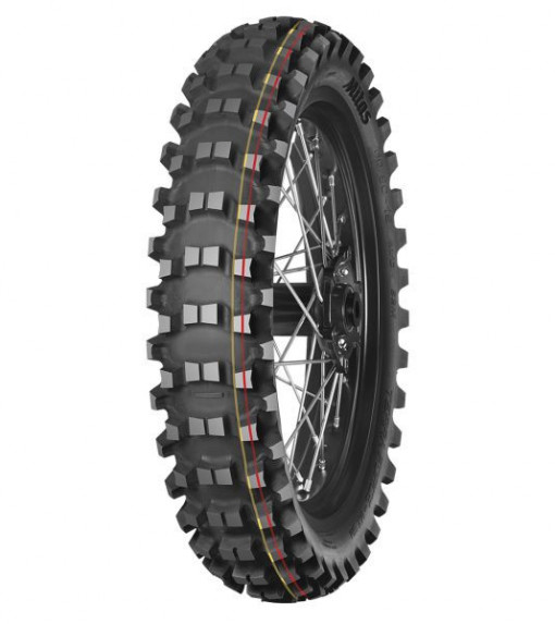 Anvelopa moto Mitas, 90/90-21 TT 54M TERRA FORCE-MX SM Front NHS; red & yellow stripe