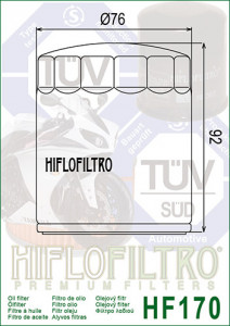Filtru ulei moto HIFLO pentru motociclete, HF170B - Harley Davidson XL883, XLS1000, FLT, FXSTC - Img 2