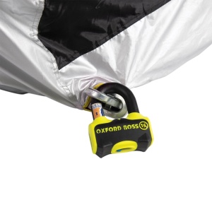 Husa/prelata protectie impermeabila motocicleta cu spatiu pentru cutie top-case L - Img 3