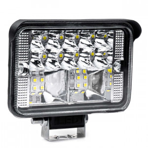 Proiector LED pentru Off-Road, ATV, SSV, putere 54W, culoare 6500K, tensiune 9-36V, dimensiuni 80 x 110 x 60 mm - Img 1