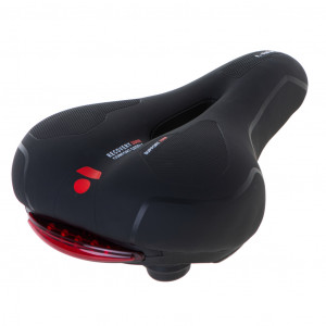 Scaun pentru bicicleta model SPORT, din spuma, cu stop LED incorporat, culoare Neagra - Img 7