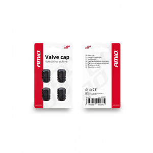 Set capacele auto pentru ventil hexagon negru 4 buc - Img 4