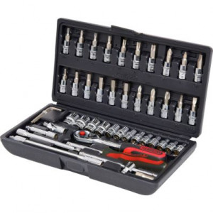 Set Chei Tubulare De 1/4 Chrome. 48 De Piese - Img 2