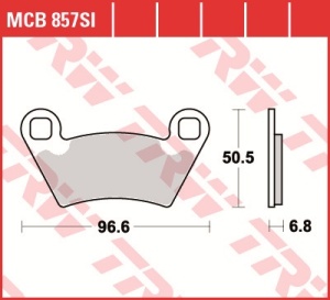 Set placute frana ATV POLARIS RANGER 700/800/900 - Img 2