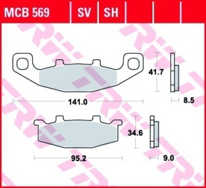 Set Placute Frana Moto - MCB569 - Img 3