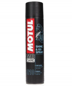 Solutie intretinere motociclete, MOTUL - E10 SHINE & GO SPRAY - 400ML - Img 1