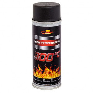 Spray Vopsea Rezistenta Termic pentru Etrieri, culoare Negru, 400ml, Champion Color, 800 °C - Img 2
