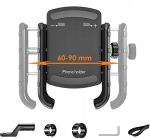 Suport telefon mobil pentru motocicletă - R9-metal 4 RIDE