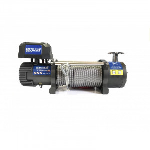 Troliu auto Husar Winch 13000Lbs 5897KG cu sufa sintetica telecomanda cu fir si wireless - Img 2