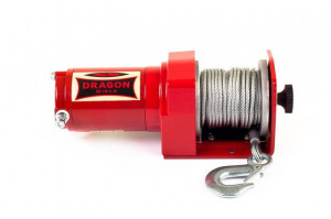Troliu electric ATV, 2000 lb/907 kg, 10 m, DRAGON WINCH - cablu otel - Img 2