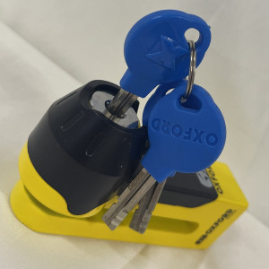 Antifurt moto/blocator disc Oxford Titan, 10mm Pin, Galben / Negru - Img 6