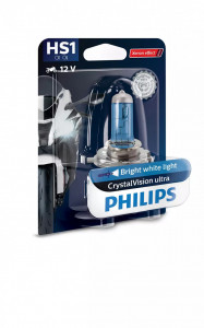 Bec, far principal Philips Crystal Vision HS1 , halogen, 35/35W, 12V, alb - Img 6