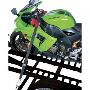 Curele pentru asigurarea motocicletei cu carlige clichet si manere pe volan, Oxford - Img 4