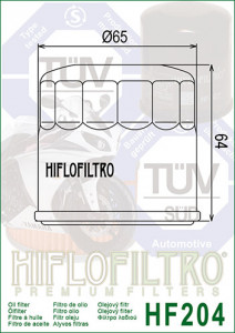 Filtru ulei HIFLO pentru motociclete, HF204C (Cromat) - Honda CBR250,400,500,600,1000, Kawasaki ZX600,VN1500 , Suzuki VZ1600, Yamaha FZ6 Fazer - Img 5
