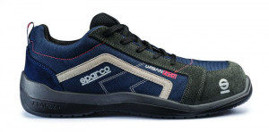 Incaltaminte de protectie curse Sparco Drive Line Urban Evo - nailon/piele intoarsa,Negru/Gri/Albastru Navy - Img 4