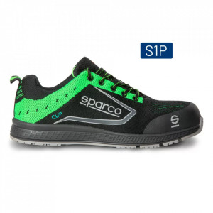 Incaltaminte de protectie curse Sparco Light Line Cup - Piele intoarsa/Net ,Negru/Verde - Img 2