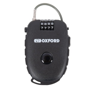 Lacăt cu cablu retractabil cu combinație Oxford Retra 75cm