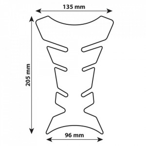 Protectie adeziva pentru rezervor, Motociclete - Negru, Pro-Tank X1, Lampa - Img 3