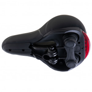 Scaun pentru bicicleta model SPORT, din spuma, cu stop LED incorporat, culoare Neagra - Img 8