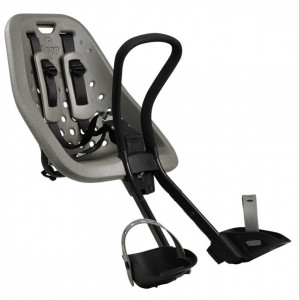 Scaun pentru copii - Thule Yepp Mini Silver, cu montare pe bicicleta in fata - Img 1