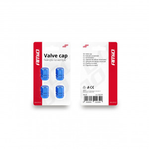 Set capacele auto pentru ventil hexagon albastru 4 buc - Img 4