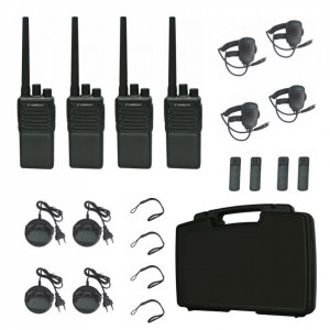 Stație radio PMR portabilă Albrecht Tectalk Worker 2 Set 4 bucăți - Img 2