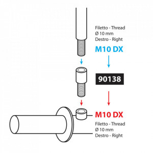 Adaptor oglinda M10 DX-M10 DX, Lampa - Img 3