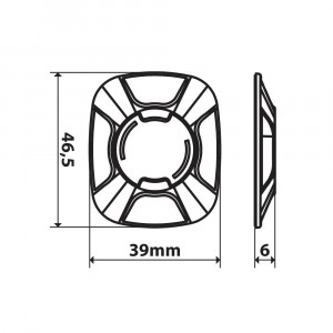 Adaptor universal Opti pt suport tel mobil Opti Line - Negru - Img 2