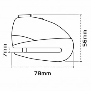 Alarma moto Oxford Screamer 7 - Negru / Galben - Img 4