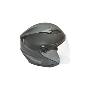 Casca moto tip jet neagra cu viziera transparenta si ochelari de soare marimea XL, model Urban