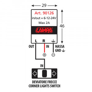 Dispozitiv electronic flasher pentru indicatoare Led - 6/12/24V - 2A - Flasher - Img 3