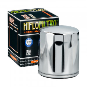 Filtru ulei HIFLO pentru motociclete HF174C (Cromat) - Harley Davidson VRSCB,VRSCD,,VRSCDX,VRSCR,VRSCX, - Img 1