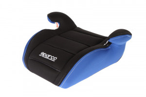 Inaltator auto Sparco Booster F100K, varsta recomandata 4-12 ani, Negru/Albastru - Img 1