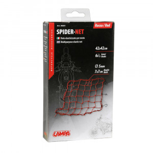 Plasa pentru fixat bagaje 42x42cm Spider, Lampa - Rosu - Img 2