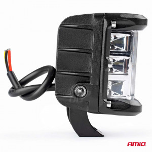 Proiector LED pentru Off-Road, ATV, SSV, culoare 6500K, cu doua functii, tensiune 9 - 36V, dimensiune, 110 x 75 mm - Img 5