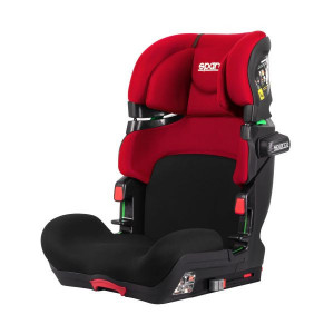 Scaun auto pentru copii SPARCO SPRO 800IG23RD , 100-150 cm, cu sistem ISOFIX - Negru / Rosu