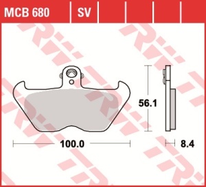 Set placute frana moto BMW K K1 R 850-1200 - Img 2