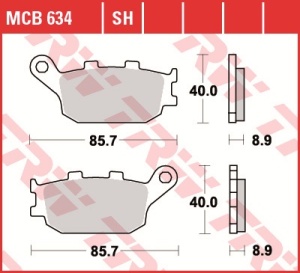 Set placute frana moto KAWASAKI Vulcan S YAMAHA MT-07 HONDA CBF600 CBR600F CBR900RR Fireblade CB600F Hornet SUZUKI DL650 V-Strom - Img 2