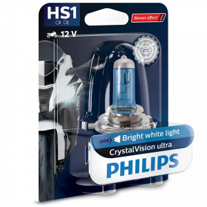 Bec, far principal Philips Crystal Vision HS1 , halogen, 35/35W, 12V, alb