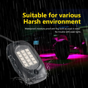 Kit 4 Lumini Ambientale RGB, model "ROCK LIGHT" cu telecomanda si aplicatie telefon, destinate Off-Road, ATV, SSV - Img 3