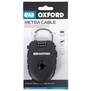 Lacăt cu cablu retractabil cu combinație Oxford Retra 75cm - Img 5