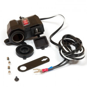 Priza moto DC 12-24V; DC 5V/2.1A - 4Ride - Img 2