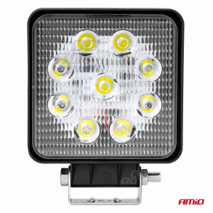 Proiector LED pentru Off-Road, ATV, SSV, culoare 6500K, LED FLOOD,, tensiune 9 - 36V, dimensiune, 110 x 110 mm - Img 3