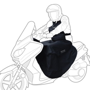 Protecție impermeabilă pentru picioare Scootleg - Impermeabilă OXFORD culoare neagră - mărimea Universala