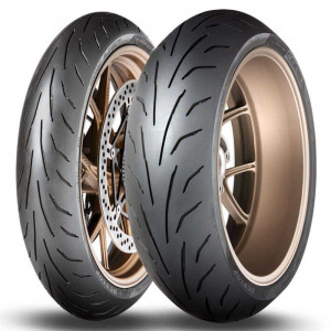 Set 2 anvelope moto Urban Sport DUNLOP TL Qualifier Core 120/70ZR17 (58W) + 180/55ZR17 (73W)