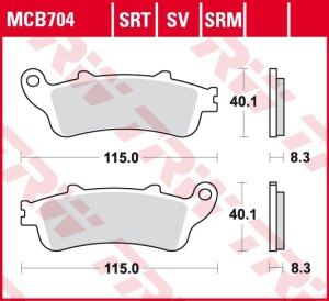 Set placute frana moto APRILIA LEONARDO; BENELLI 125; BETA EIKON; HONDA CB, CBR, FE, FJS, GL, JAZZ 50-1800 - Img 3